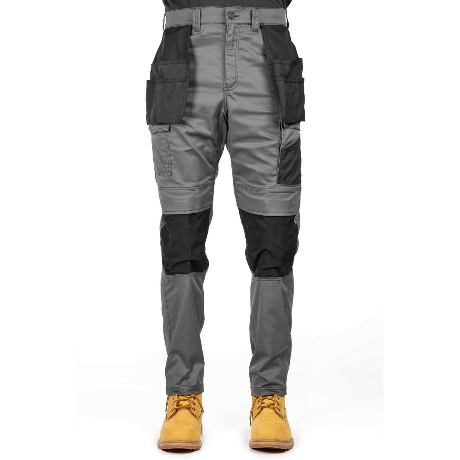 Caterpillar Essential Knee Pocket Stretch Holster Trouser Size 34 Grey 39489-73659-05"