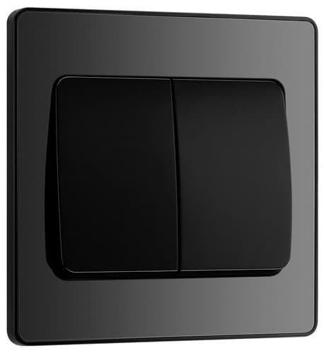 Screwless Flatplate Polished Chrome Switched 13A Fused Connection Unit With Power Indicator FPC52-01
