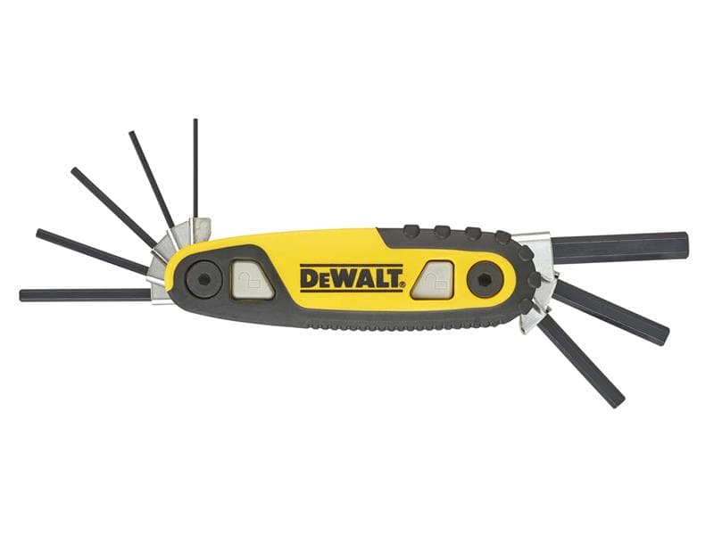 Dewalt Hand Tools DWHT0-70263 Metric Folding / Locking Hex Key Set 8 Piece