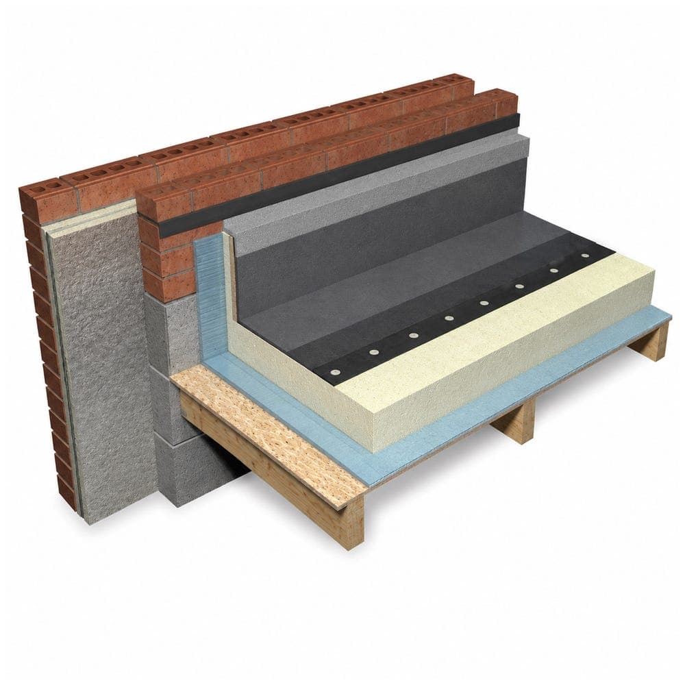 Celotex Crown-Up Flat Roofing Board 1200mm x 600mm x 120mm - Pack of 30 | 21.6m2