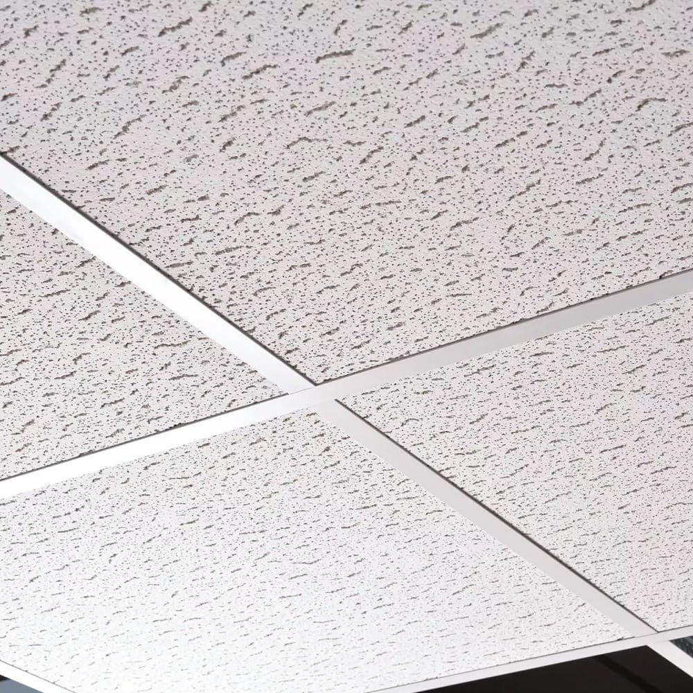 Zentia Armstrong Fission Ceiling Tiles Board Edge 1220mm x 610mm - Pack of 10 | 7.44m2 - BP755U4C