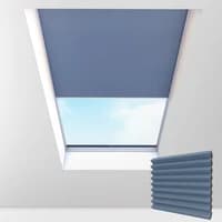 newblinds.co.uk Denim Dimout Electric Thermal Cellular Pleated Skylight Blinds Cellular