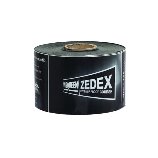 Visqueen Black Copolymer Thermoplastic Damp Proof Course, Size: 225mm x 20m