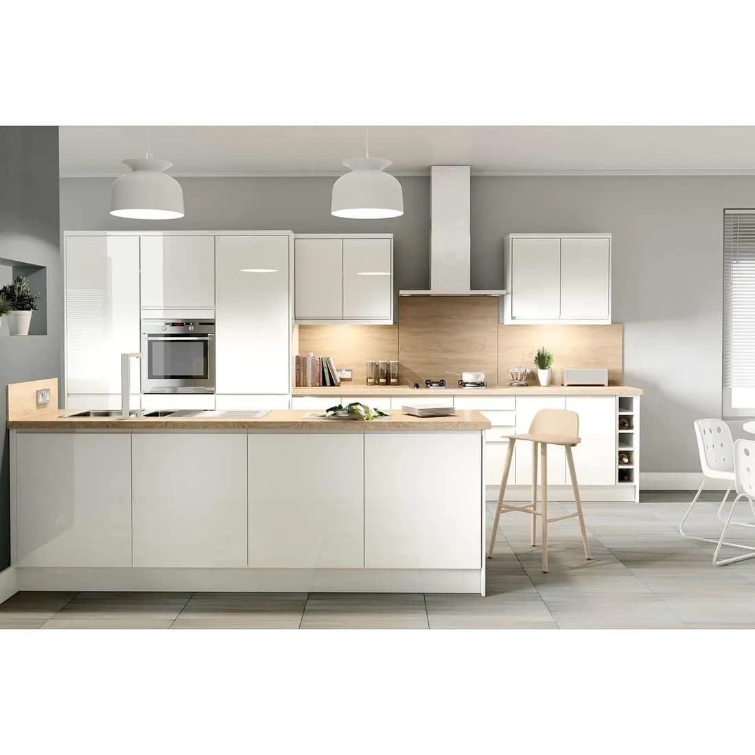 Capri White 600 X 1244Mm Appl Fascia Door B