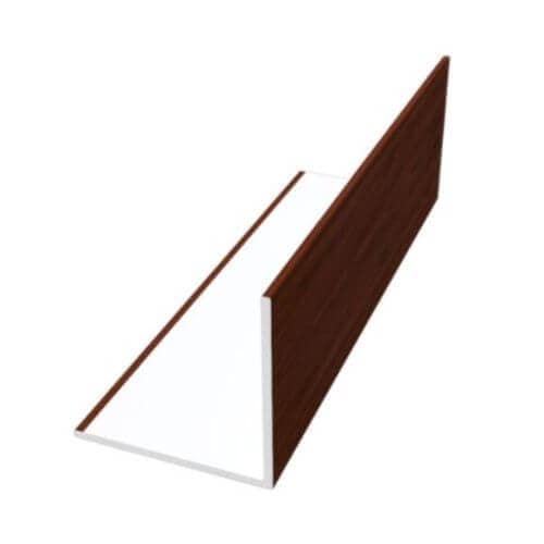 PVC Rigid Angle - 50mm x 5mtr Rosewood