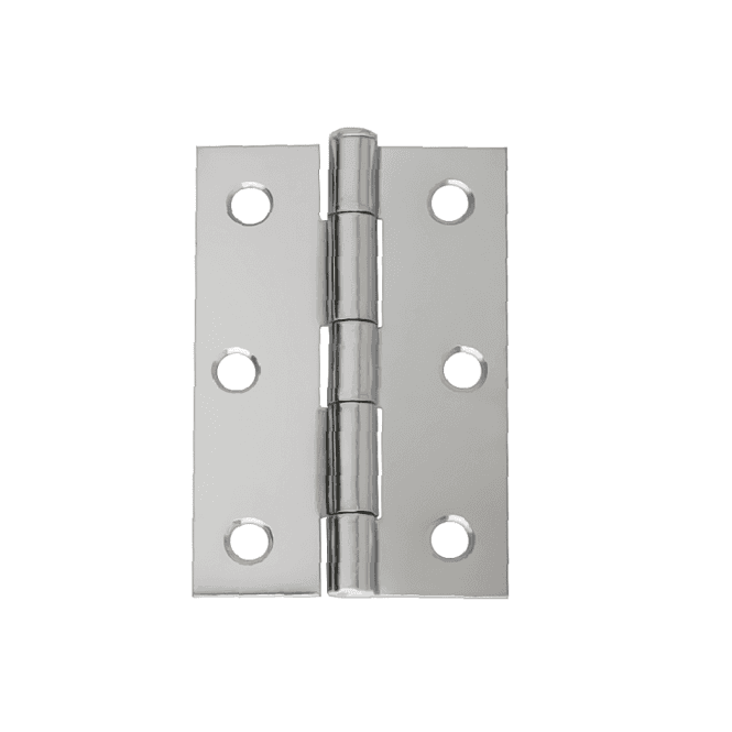 Loose Pin Butt Hinge - 76mm - Chrome - Pair - Hardware Solutions