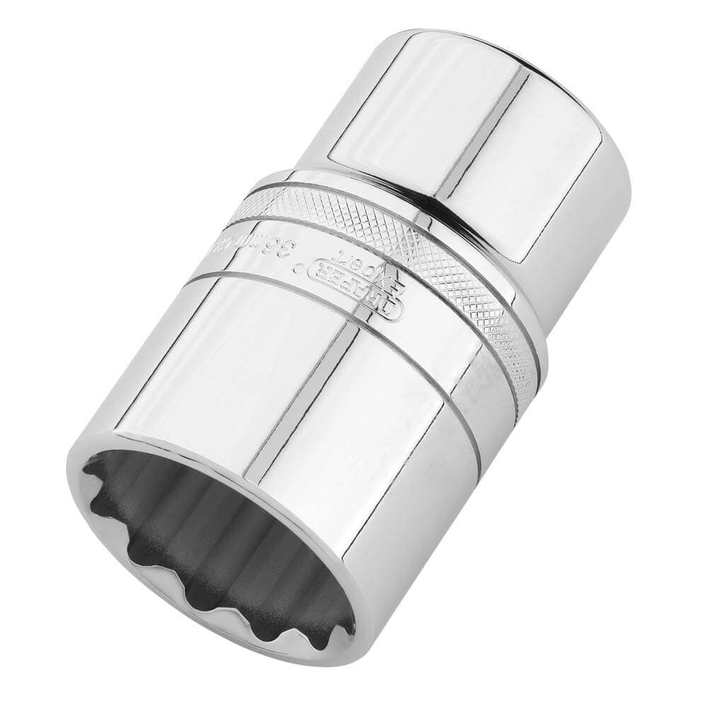 Draper Expert Hi-Torq® 12-Point Metric Deep Socket 1/2in Sq. Dr. 36Mm Pk 1 22427