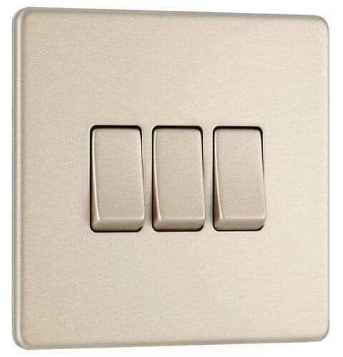 Evolve Matt Black (Black) Single Intermediate Light Switch 20A 16Ax PCDMB13B-01