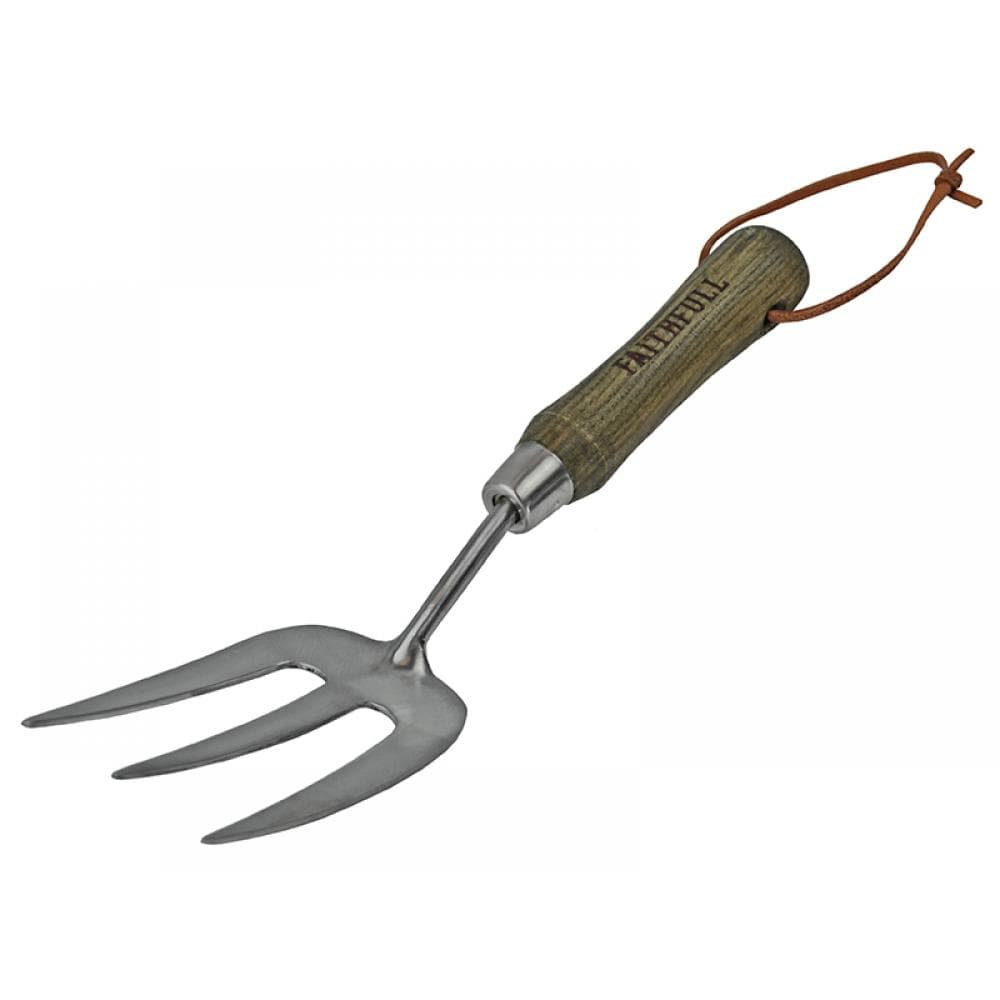 Faithfull RI13-VRSSHFWH Prestige Stainless Steel Hand Fork Ash Handle