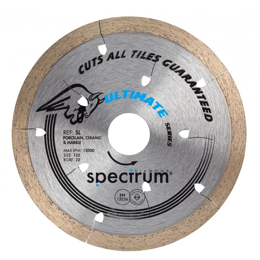 Ox Tools SL125/22 Spectrum Ultimate Dia Blade - All Tiles Guaranteed - 125/22.23Mm EA