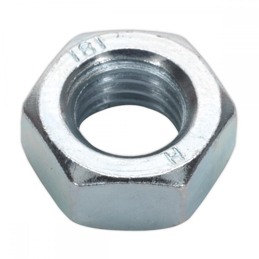 Sealey SN14 Steel Nut Din 934 - M14 Zinc Pack Of 25