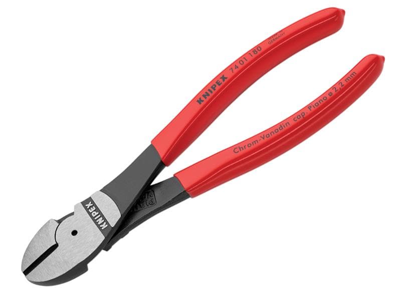 Knipex 74 01 180 SB High Leverage Diagonal Cutters Pvc Grip 180Mm
