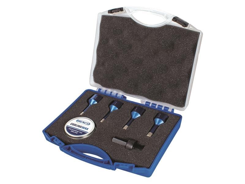 Mexco TDXCELKIT4 Xcel Grade Diamond Tile Drill Bit Set (6-10Mm)