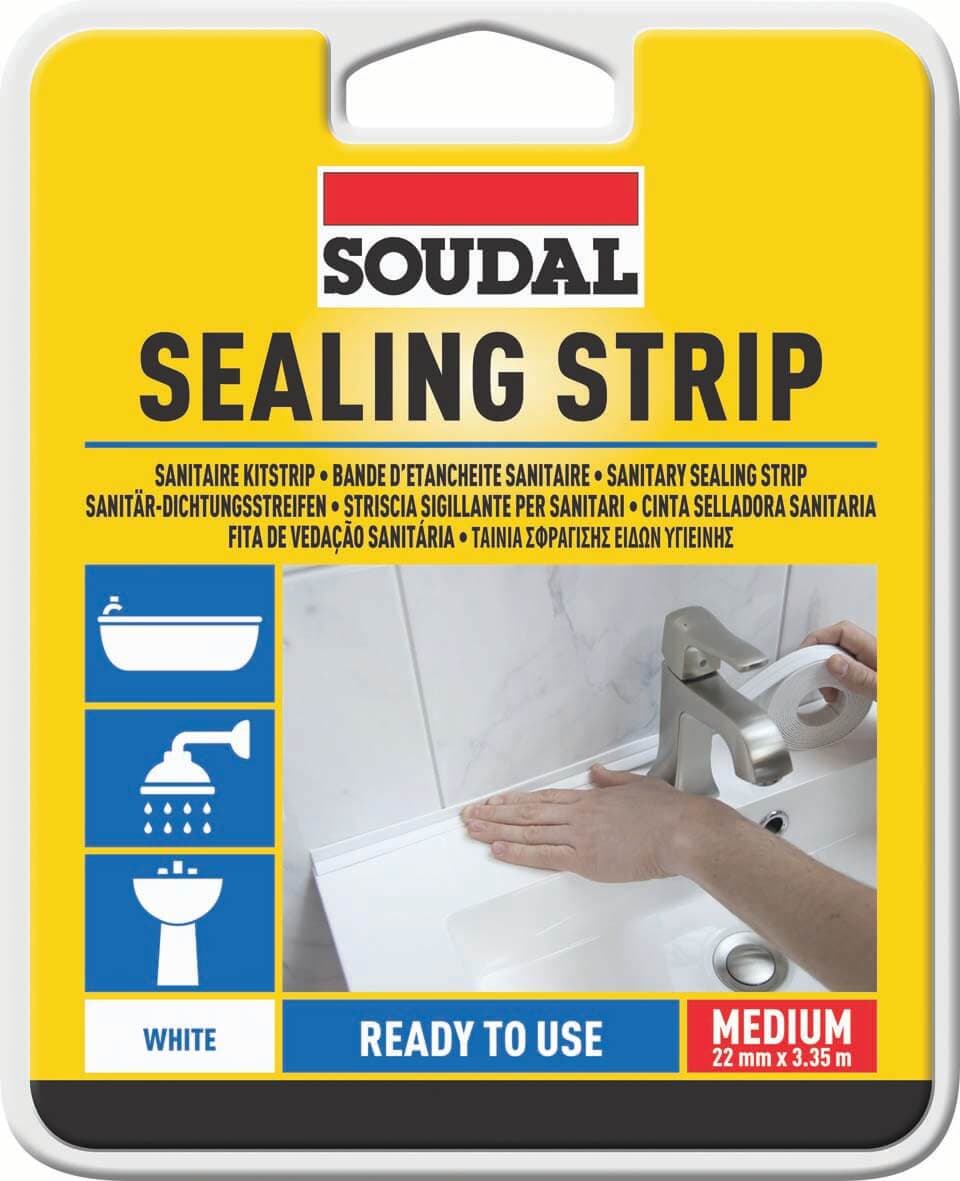 Soudal Sealing Strip 22Mmx3.35M White 22Mm X 3.35M 134029