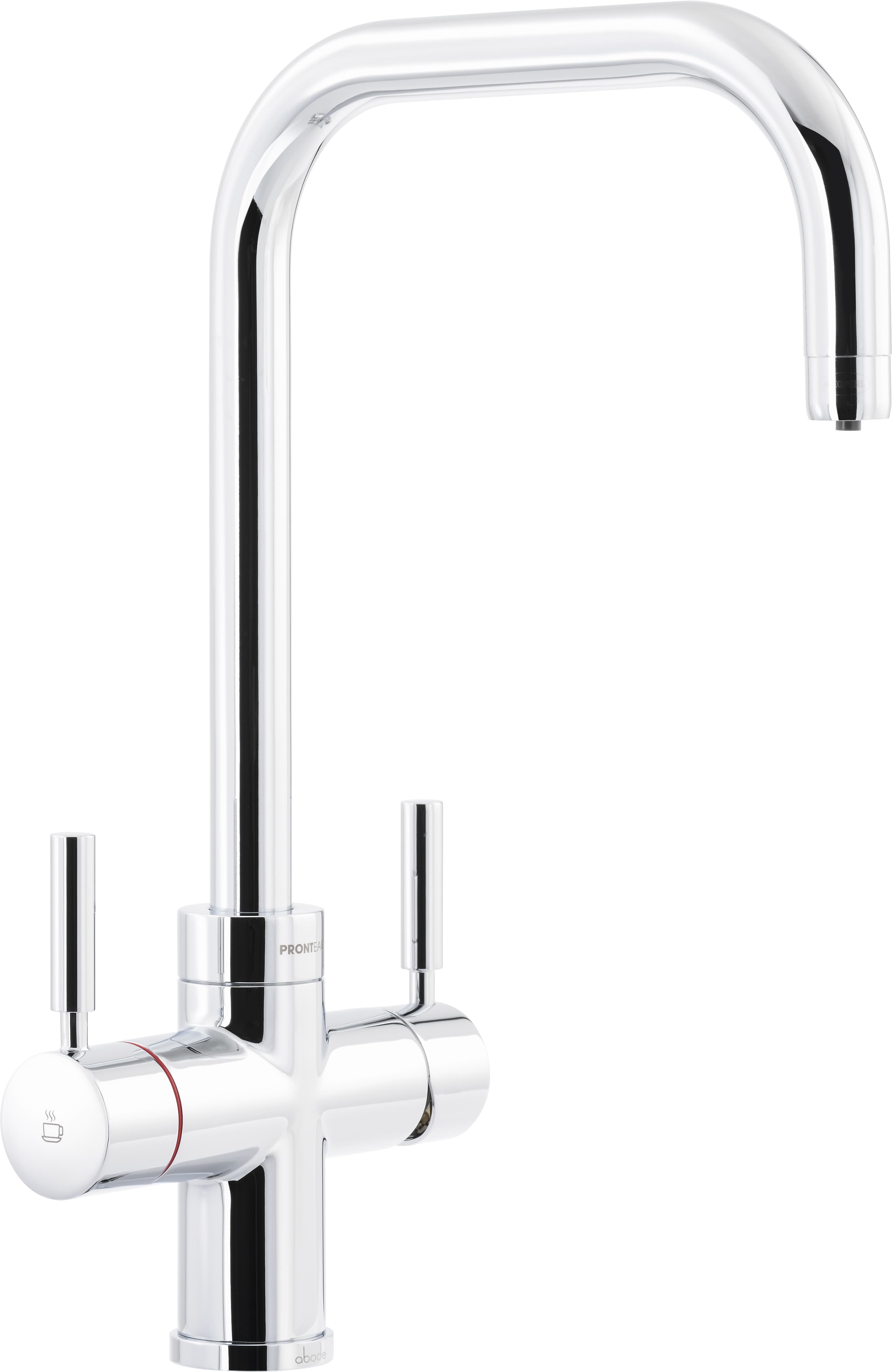 Abode Chrome Brass Protex 3 in 1 Instant Hot Water Mono Bloc Sink Tap