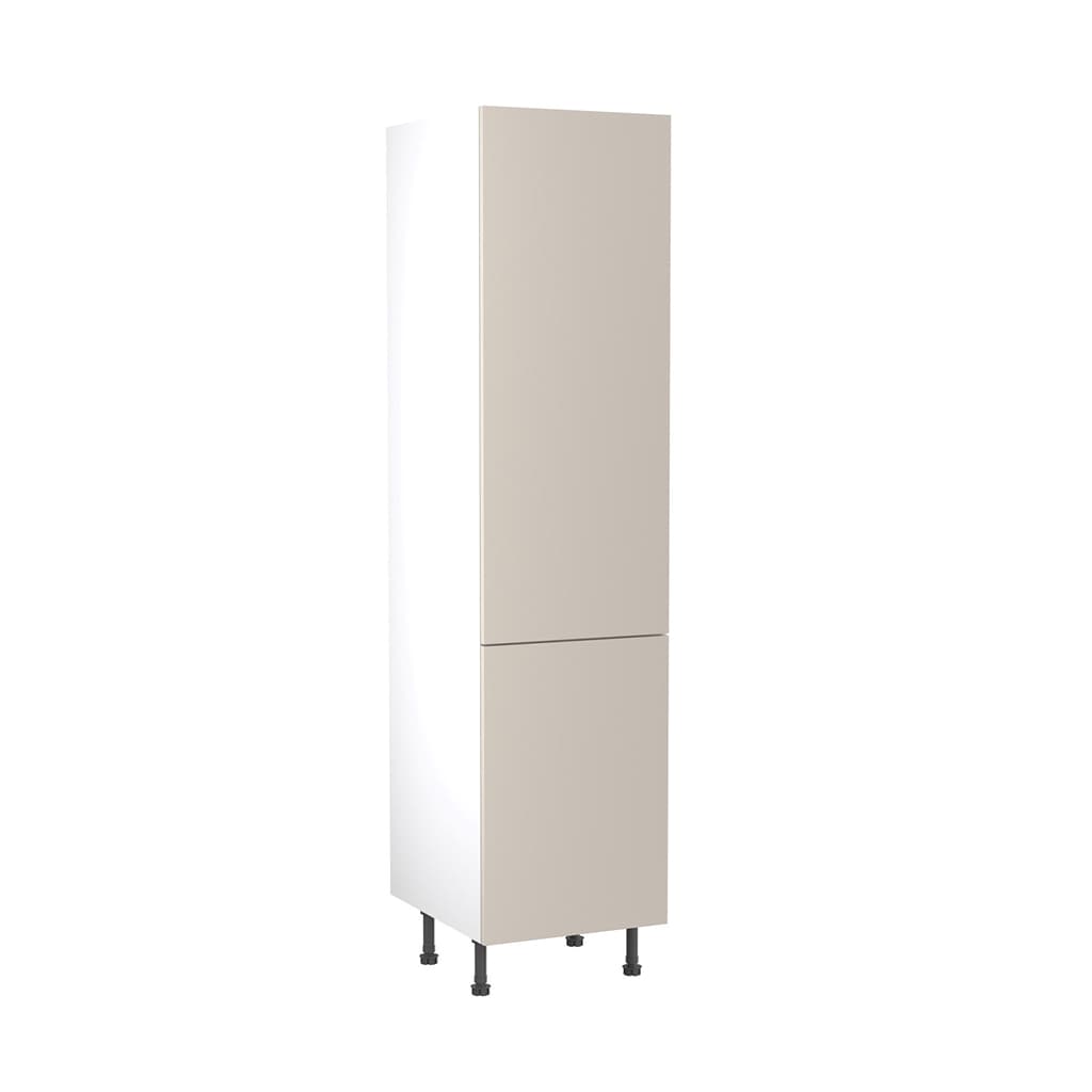 Flatpack 500 Larder Cabinet Value Slab Standard Matt Light Grey