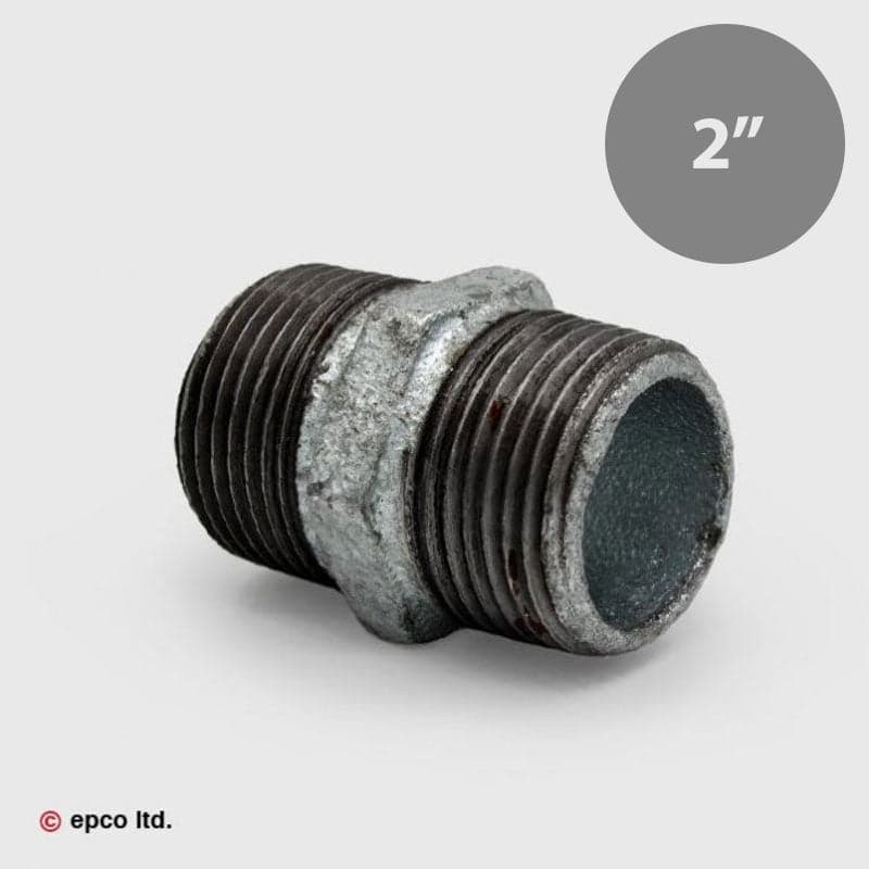 2" Galvanised Malleable Iron Threaded Nipple Male