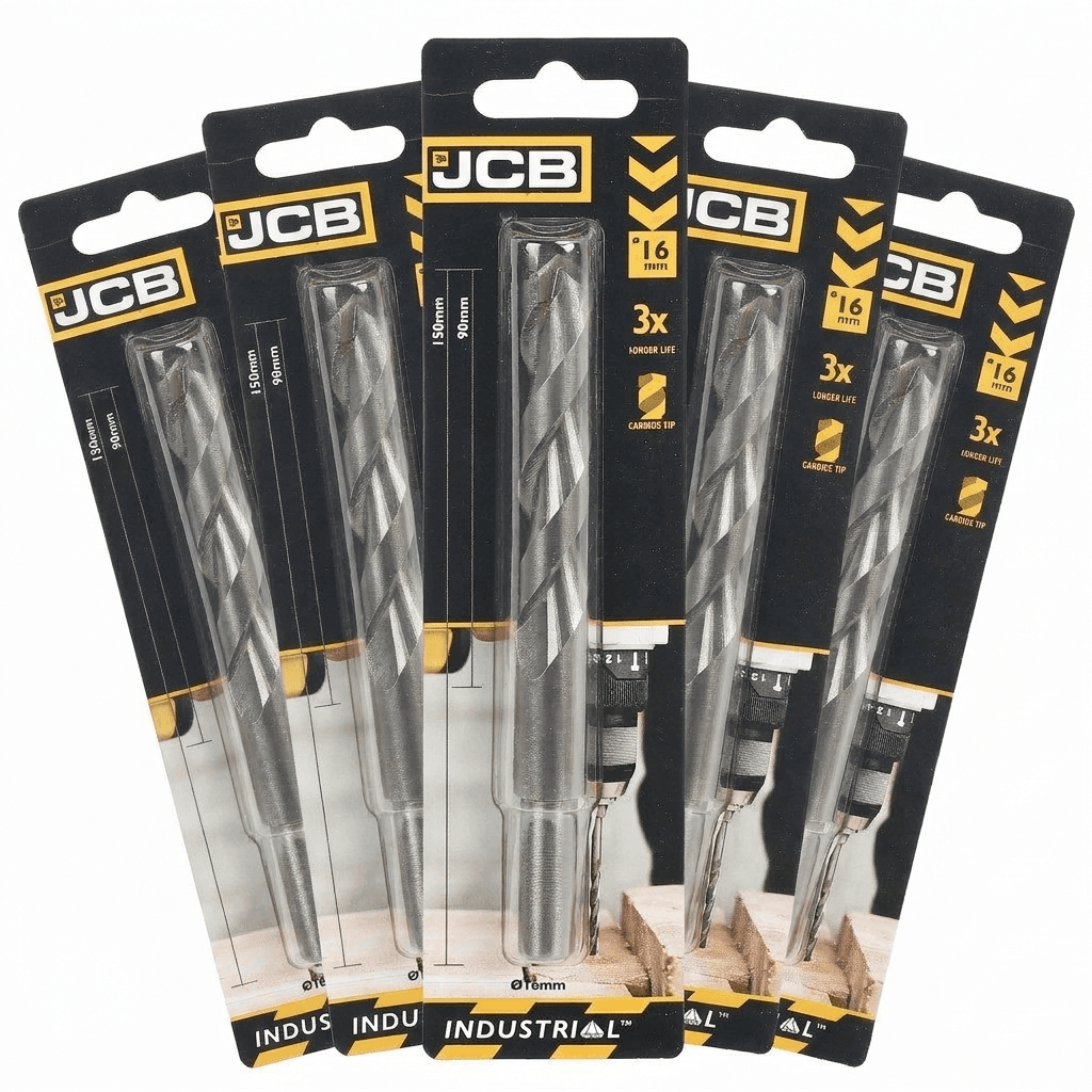 JCB 16 x 150mm Masonry Drill Bit (5 Pack) | 5055803301118-X5