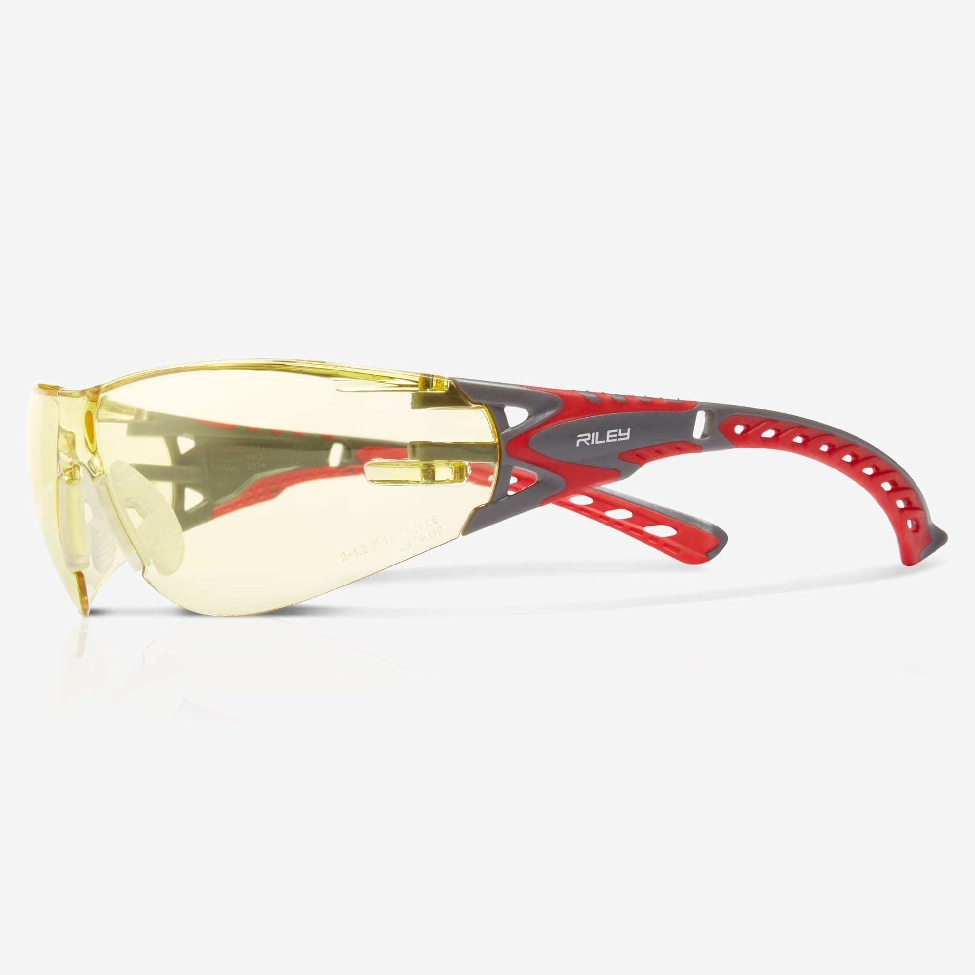 Riley Stream™ Evo Small – Anti-Fog Blue-Light-Blocking Safety Glasses (Yellow Lens)
