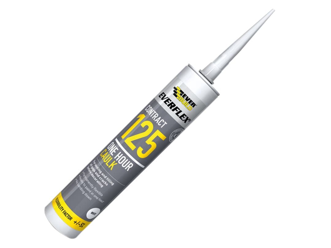 Everbuild Sika 125 One Hour Caulk White 300ml 879014