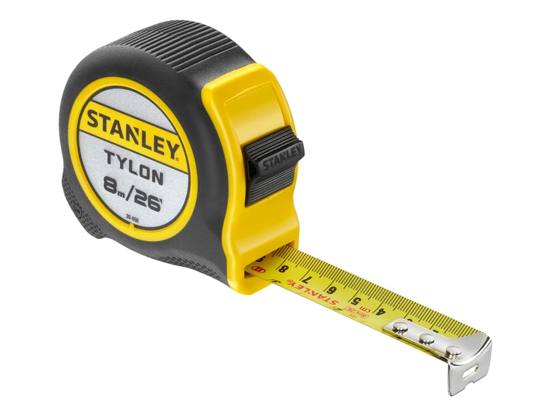 STANLEY® Hand Tools Tylon™ Pocket Tape 8m/26ft (Width 25mm) Carded 0-30-656