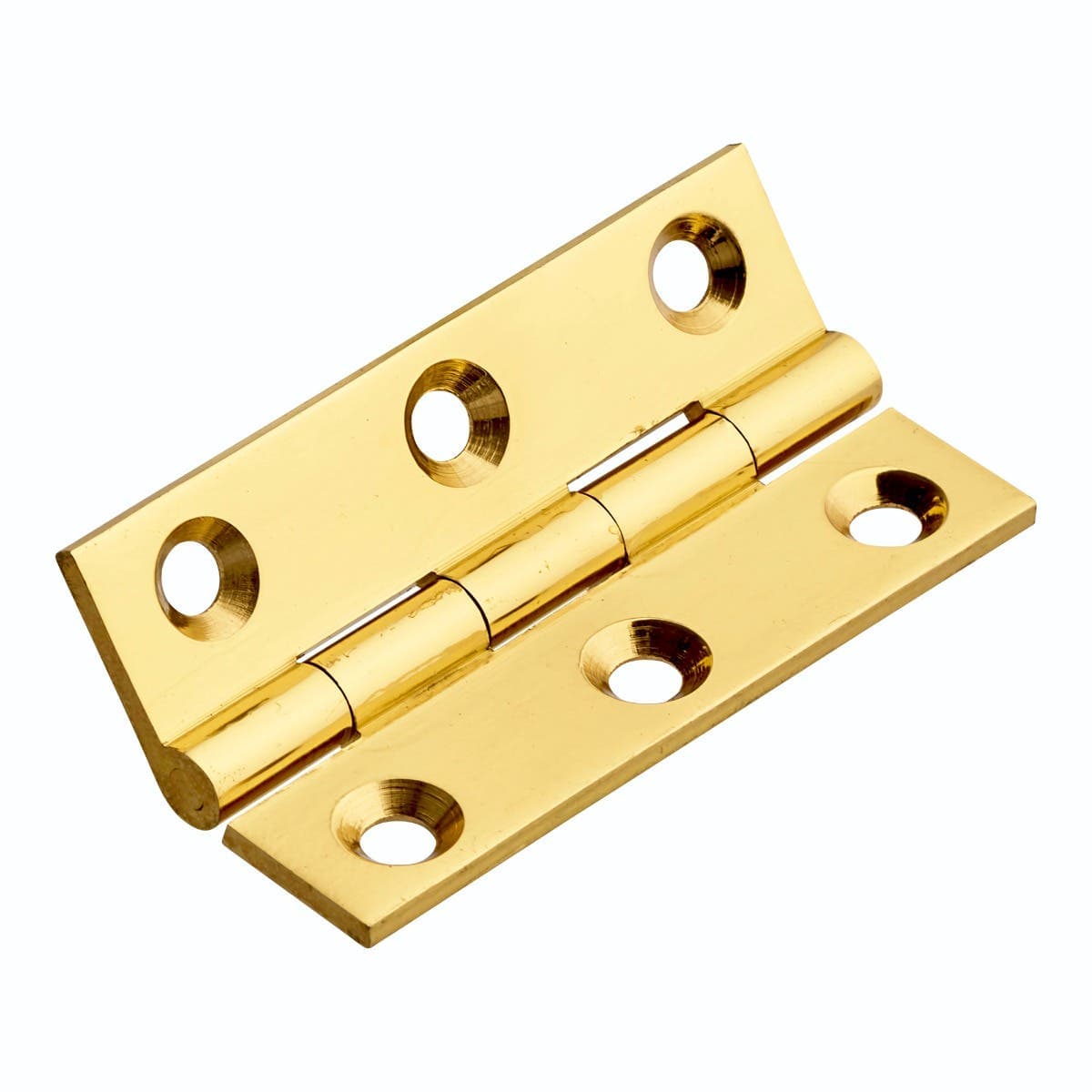 Solid Drawn Butt Hinge - 65x35mm - Polished Brass - Pair - Hardware Solutions