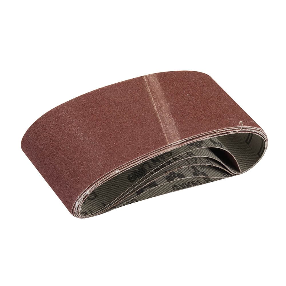 Silverline 870507 Sanding Belts 65 X 410Mm 5Pk 120 Grit Each 5