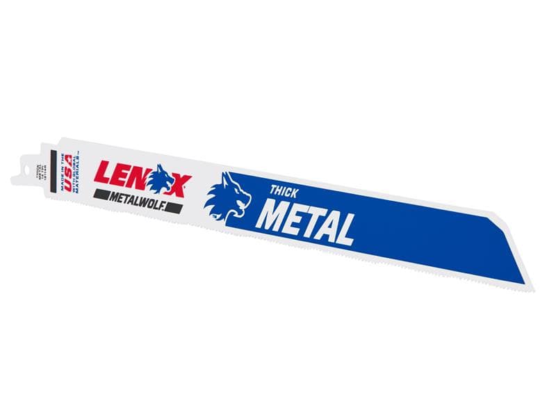 Lenox Metalwolf Wave Edge Reciprocating Saw Blade 305 X 25 X 1.07Mm 14 Tpi (Pack 25) 20185B12114R