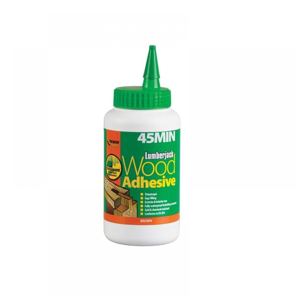 Everbuild Sika 484686 Lumberjack® 45 Min Pu Wood Adhesive Liquid 750G
