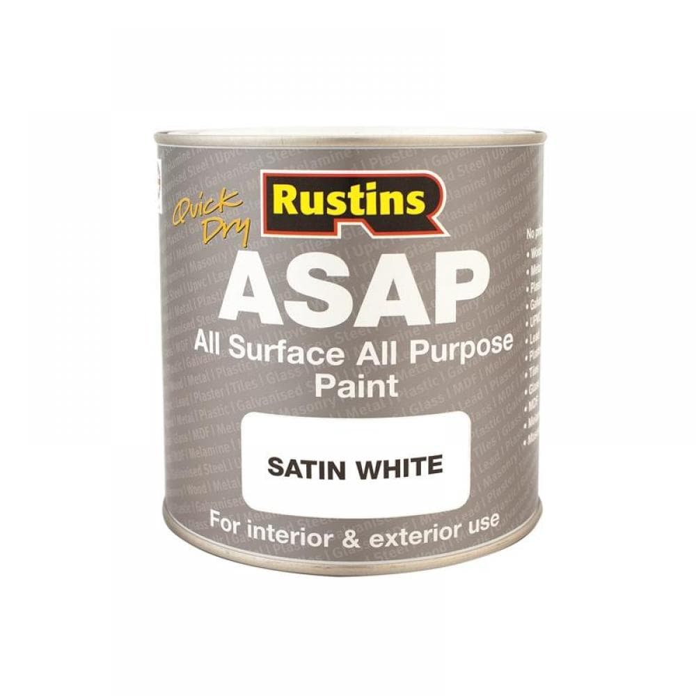 Rustins ASAPWH500 Asap Paint White 500Ml