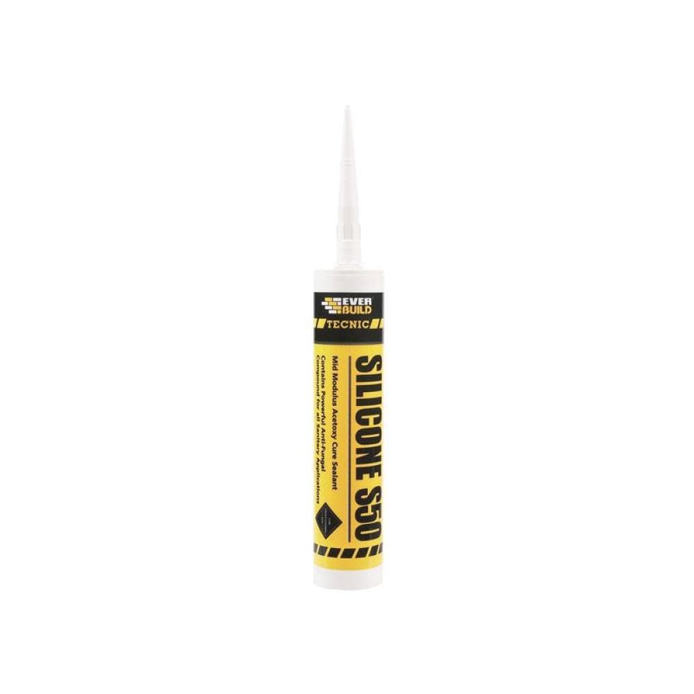 Everbuild Sika 486431 Tecnic Silicone S50 Translucent 310Ml