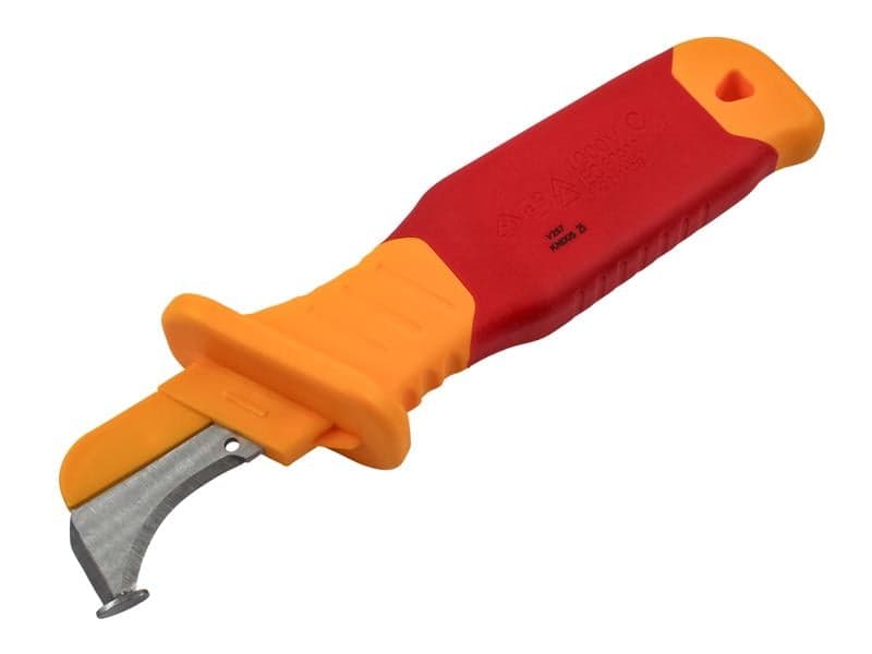 Faithfull FAITKVDEG Vde Stripping Knife With Guiding Shoe 190Mm