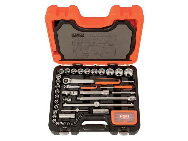 Bahco S95 S95 1/4In & 1/2In Drive Socket & Mech Set 95 Piece