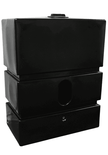1200L Pillar Rainwater Tank in Black