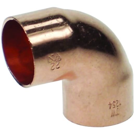 End Feed 90 degree Equal Elbow 22mm