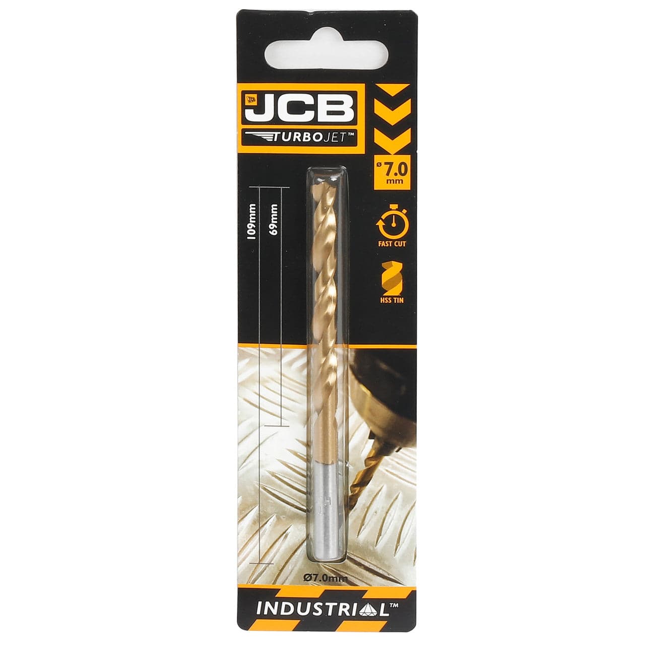 JCB 7 x 109mm 7 Point HSS Drill Bit TurboJet | 5055803318765