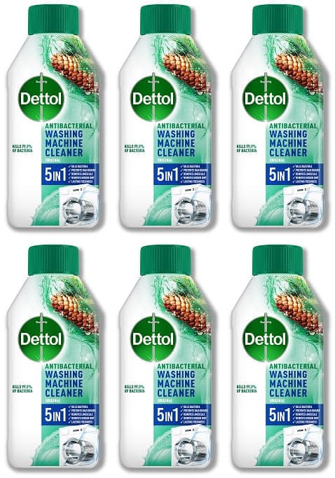 6 x Dettol Washing Machine Cleaner Spring - 250ML