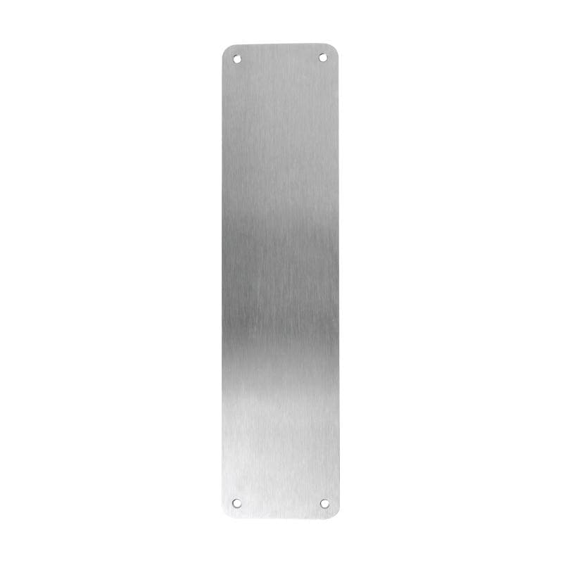 FD30 Fire Door Push Plate - 300mm x 75mm - Satin Stainless Steel