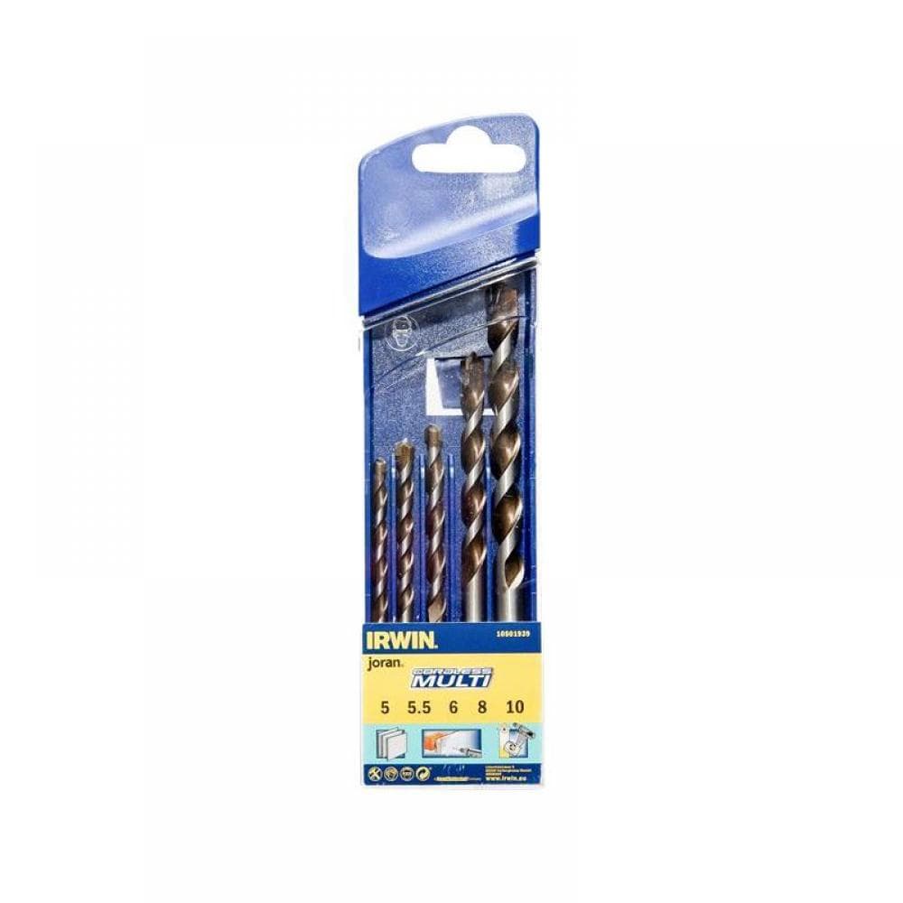 Irwin® 10501939 Cordless Multi-Purpose Drill Bit Set 5 Piece 5-10Mm