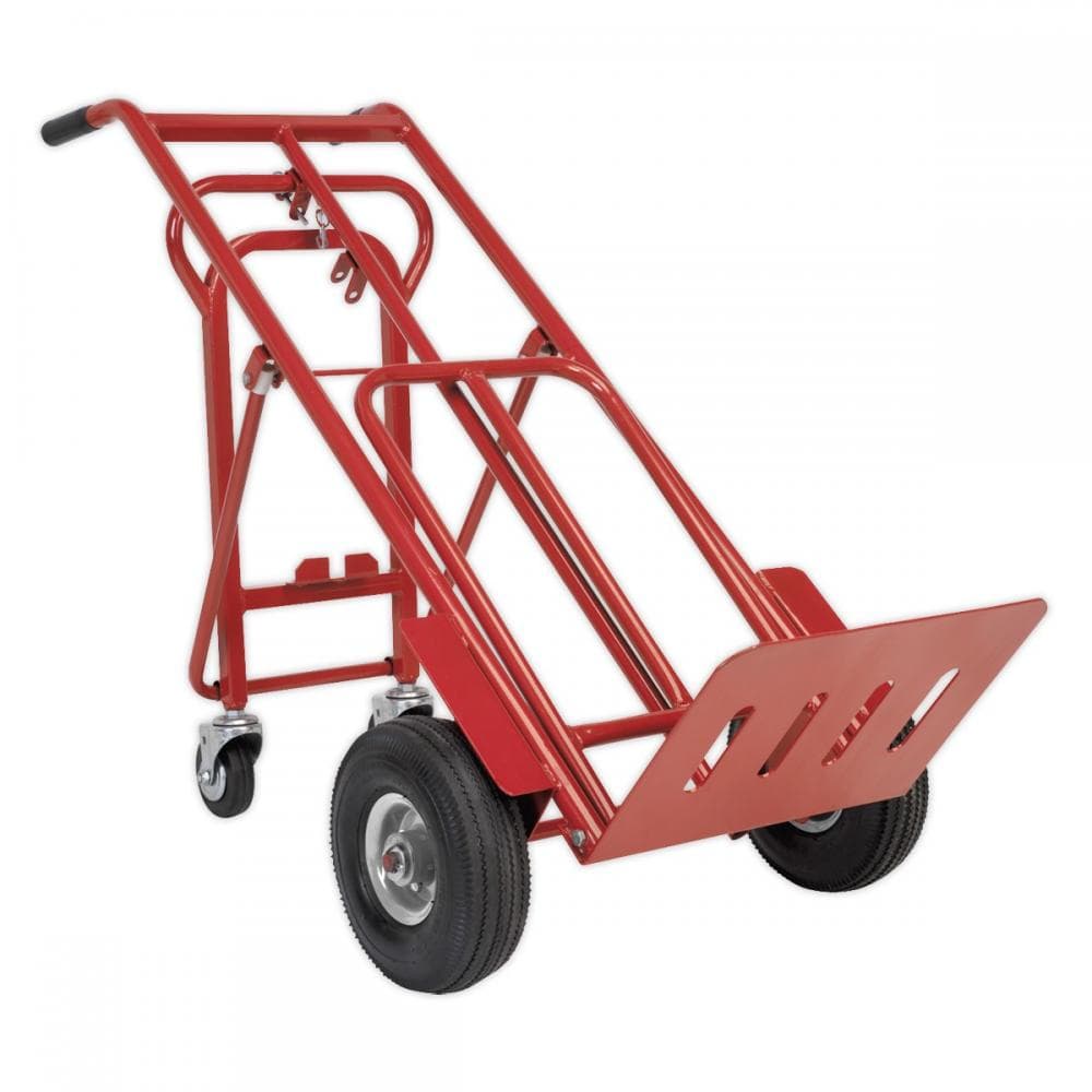 Sealey CST989 Sack Truck 3-In-1 With Pneumatic Tyres 250Kg Capacity