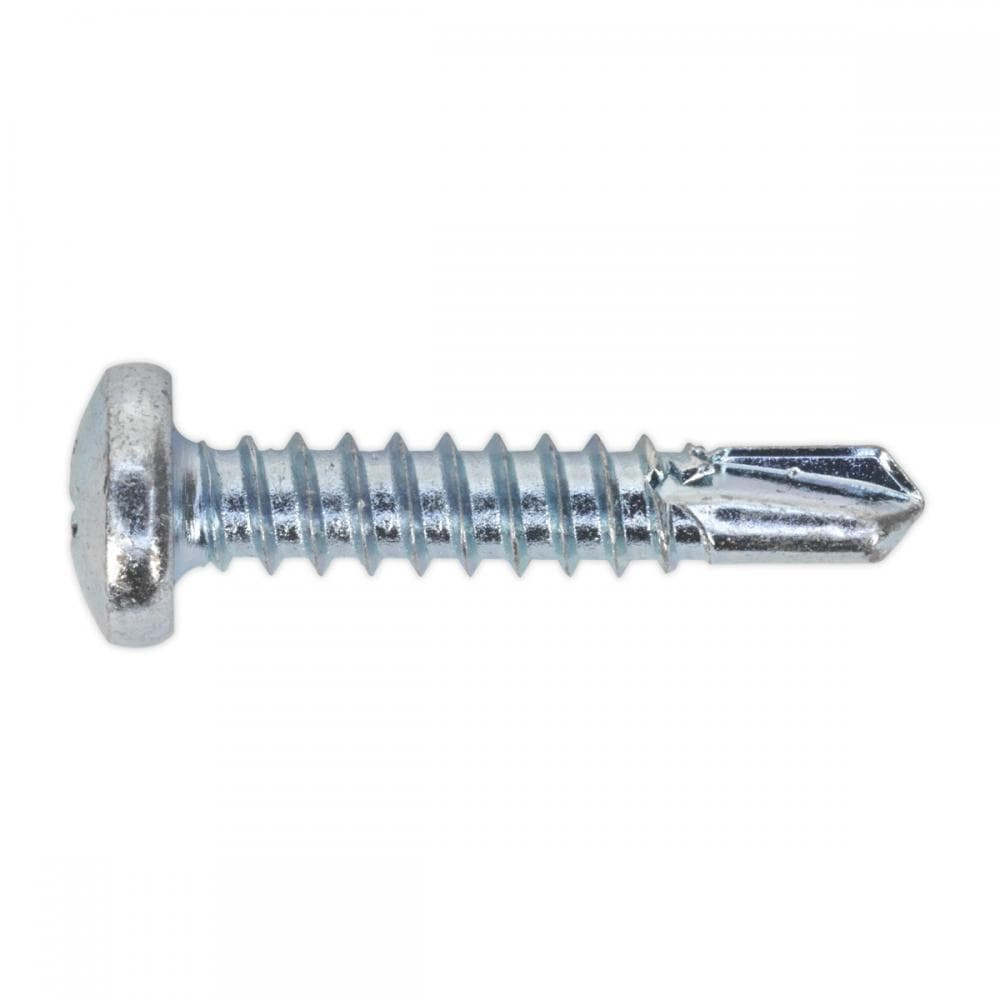 Sealey SDPH4825 Self-Drilling Screw 4.8 X 25Mm Pan Head Phillips Zinc Pack Of 100