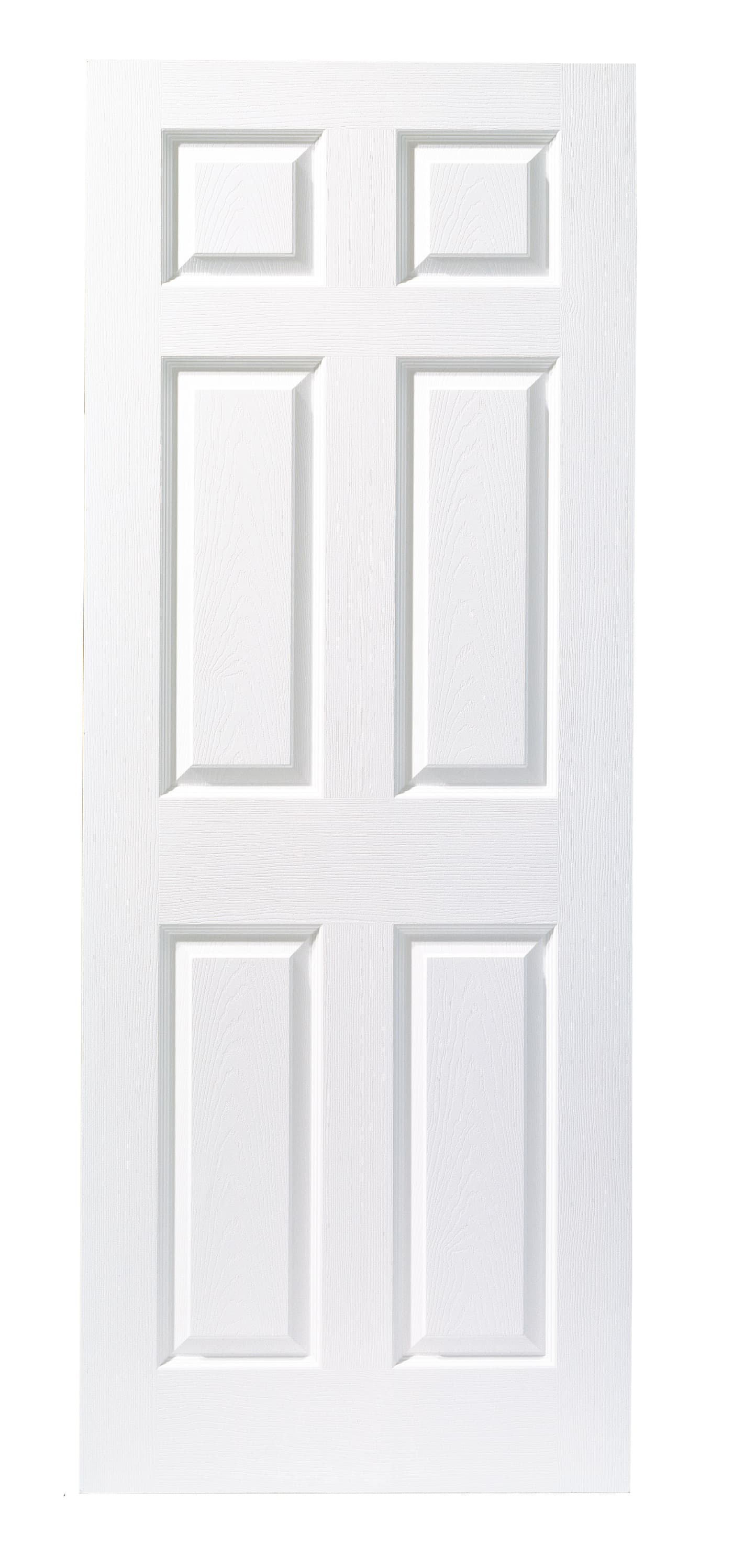 Premdor White Primed 6 Panel Grain Midweight Door 1981 x 838 x 35mm