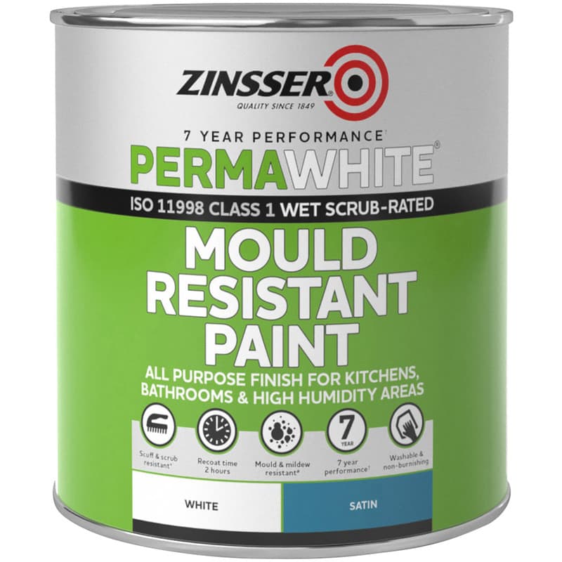Zinsser Perma-White Durable Mould Resistant Interior Paint, 1L