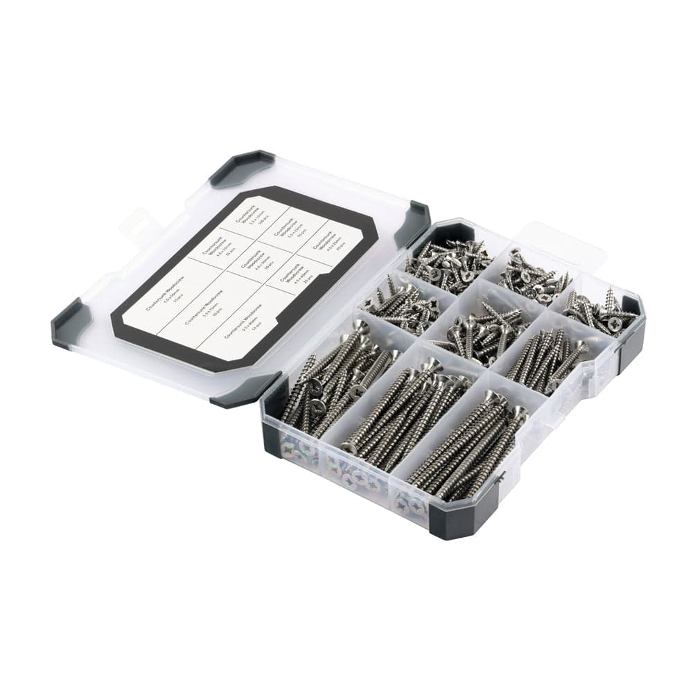 Mixed Tray – Woodscrews (A2 Stainless Steel) – 340 Piece