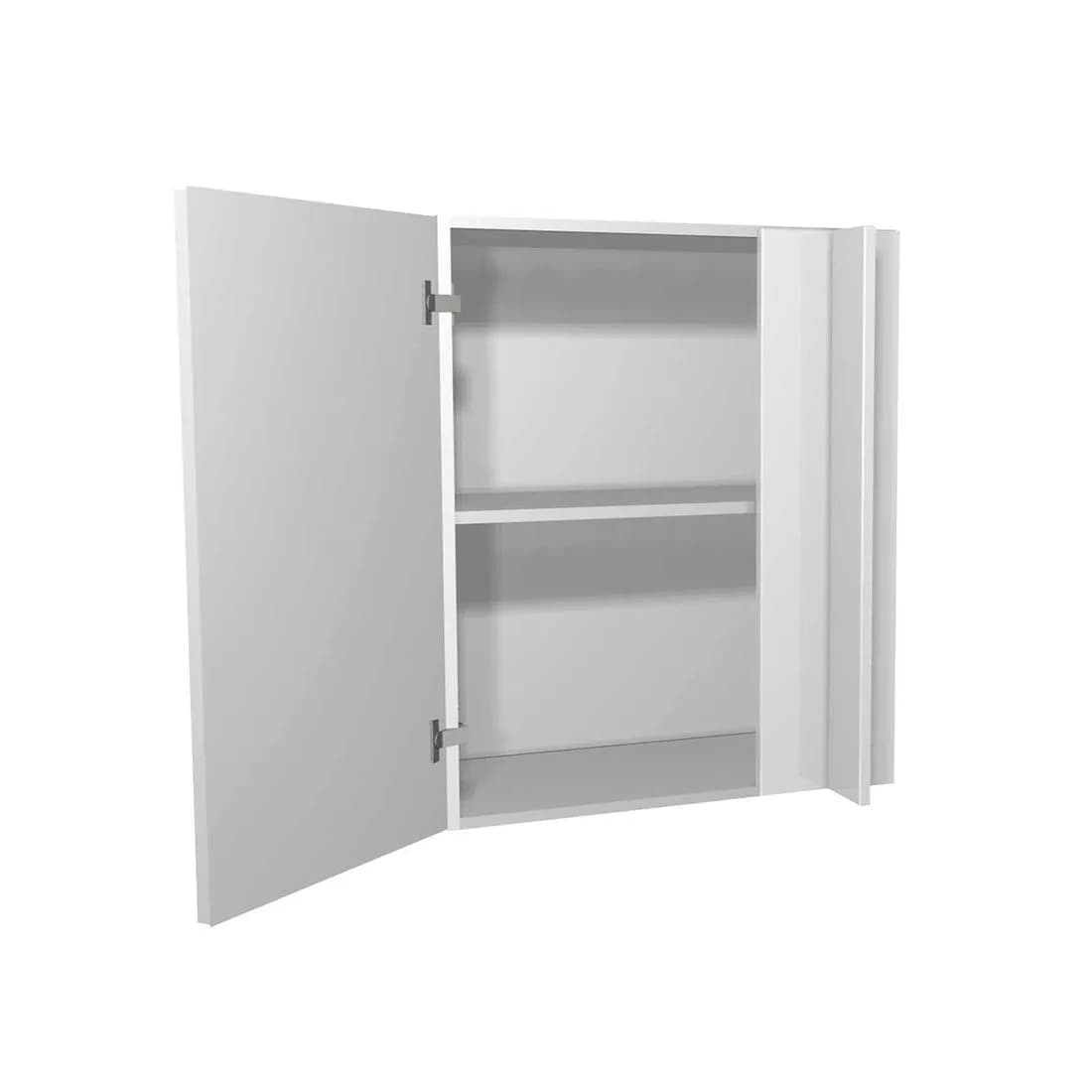 Paris White 600Mm Cnr Wall Straight 435Mm Actual