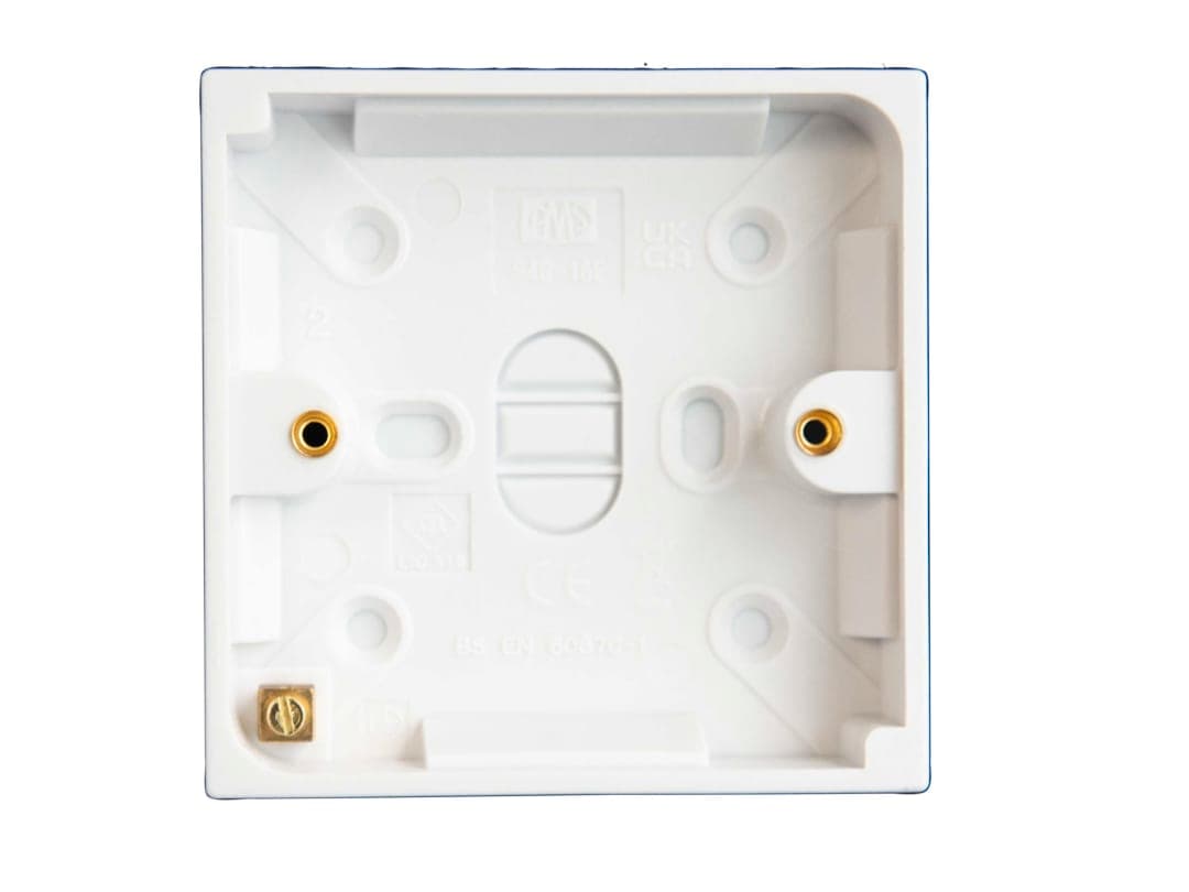 Dencon Pattress Box 1-Gang 18mm 8897NB