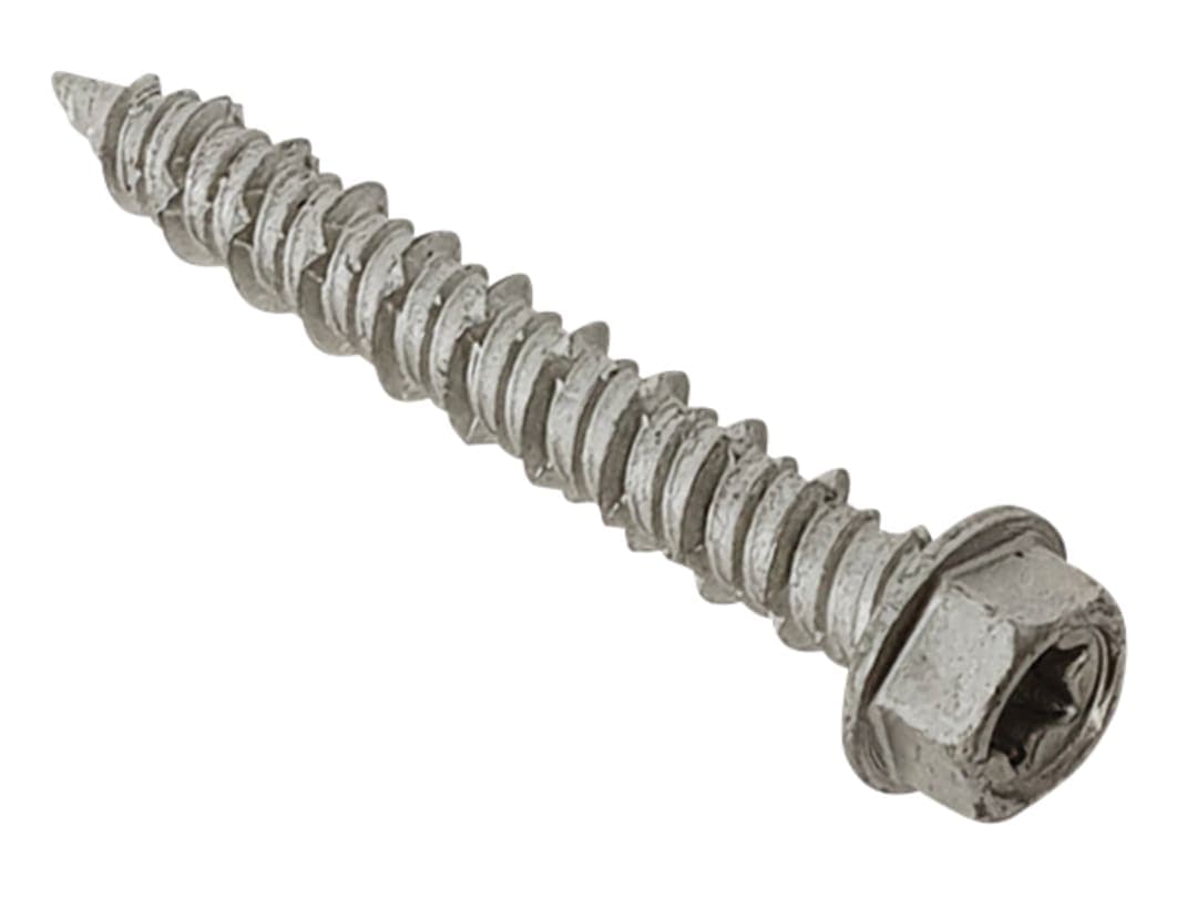 ForgeFix TechFast Masonry Screw TORX® Compatible Hex 6.3 x 32mm (Box 100) TFMSHT6332