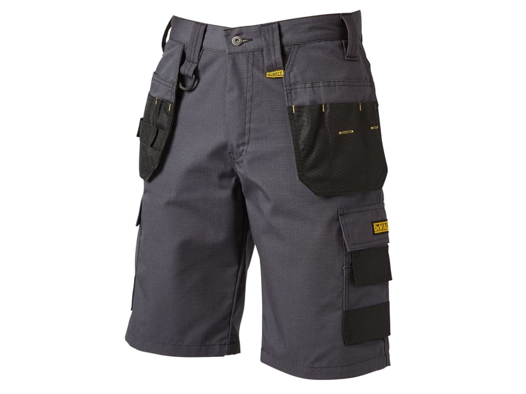 DEWALT Power Tools Cheverley Lightweight Grey Polycotton Shorts Waist 40in CHEVERLEY SHORT 40W