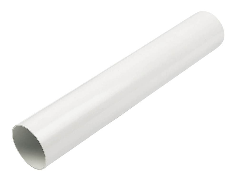 FloPlast Round Downpipe - 68mm x 4mtr White