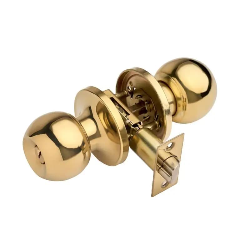 Entrance Door Knobset 60/70mm Brass